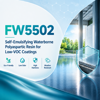 FW5502: Self-Emulsifying Waterborne Polyaspartic Resin for Low-VOC Coatings